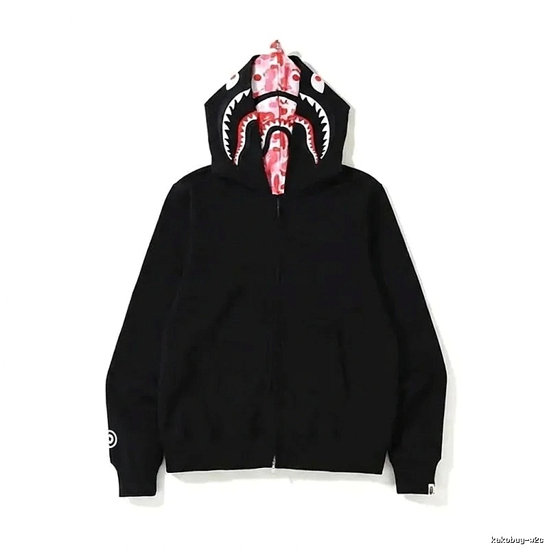 Bape Shark Series Black Streetwear Hoodie