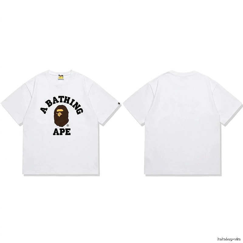Bape's classic ape head white T-shirt