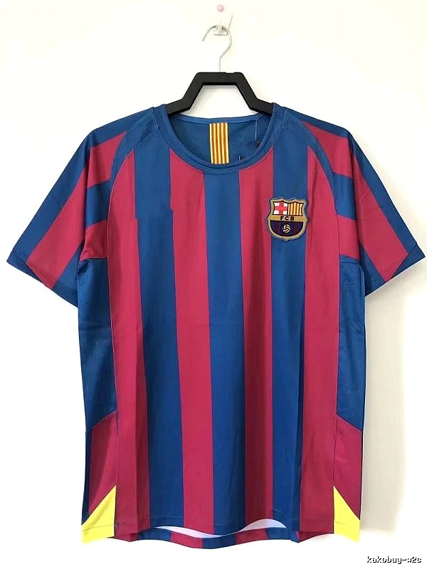 Barcelona Urban Retro soccer jersey Blue Red Barcelona with Casual Appeal