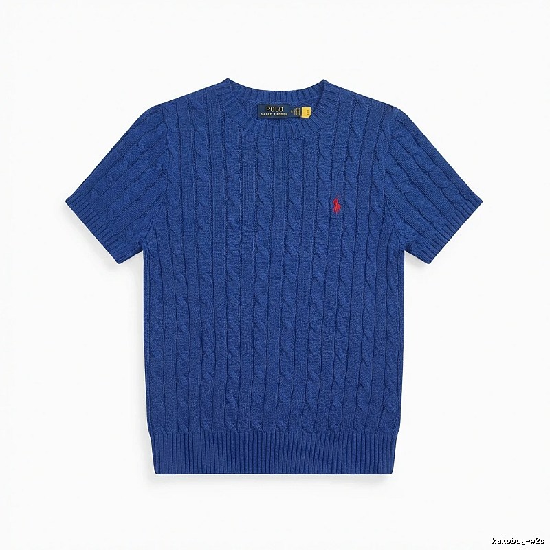 Blue knitted sweater of Ralph Lauren Polo series