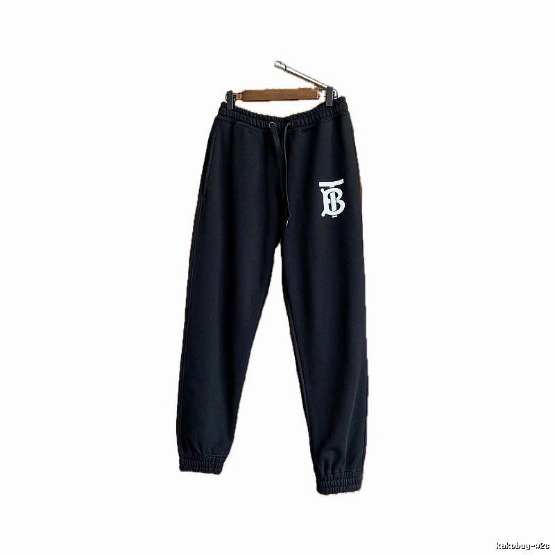 Burberry letter - printed casual black pants