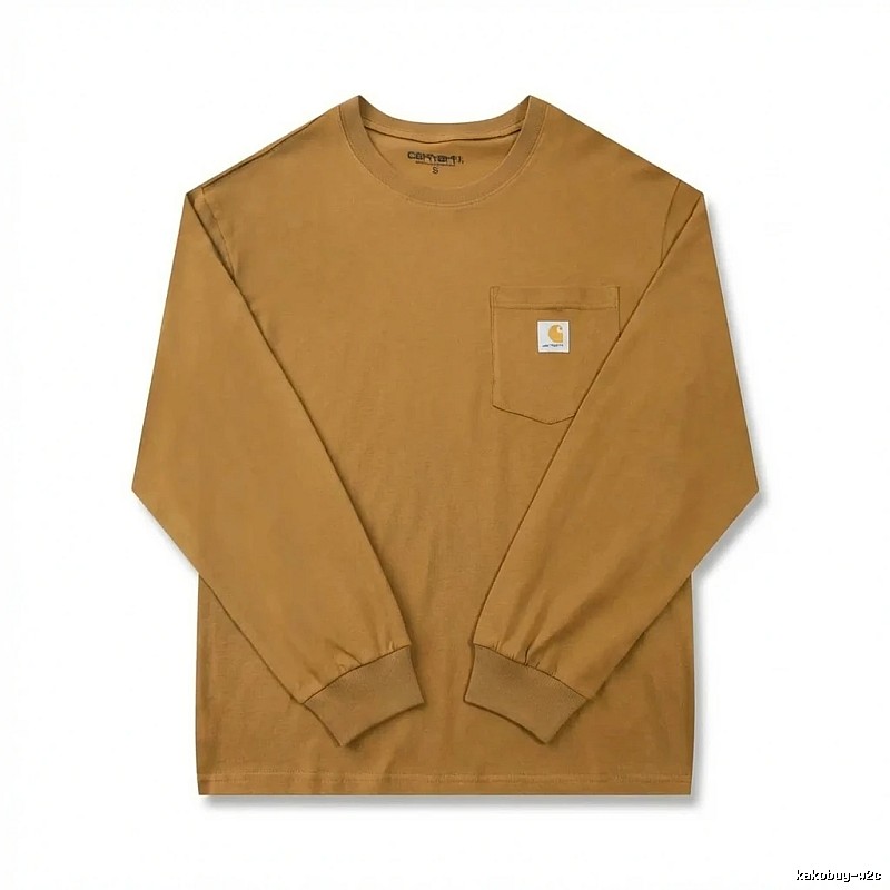Carhartt basic retro brown long-sleeve