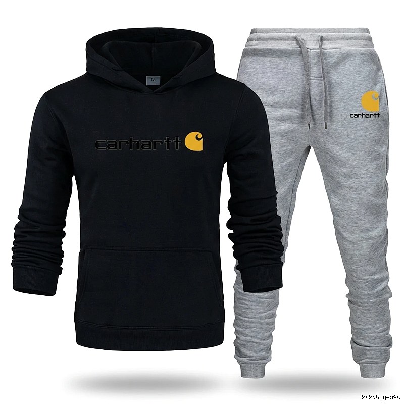 Carhartt casual style black and gray suit set
