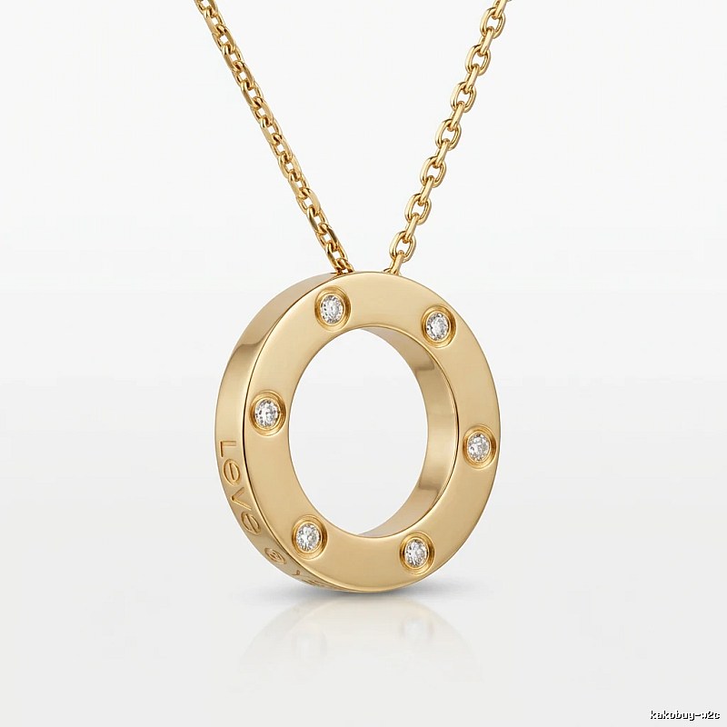 Cartier LOVE series gold necklace