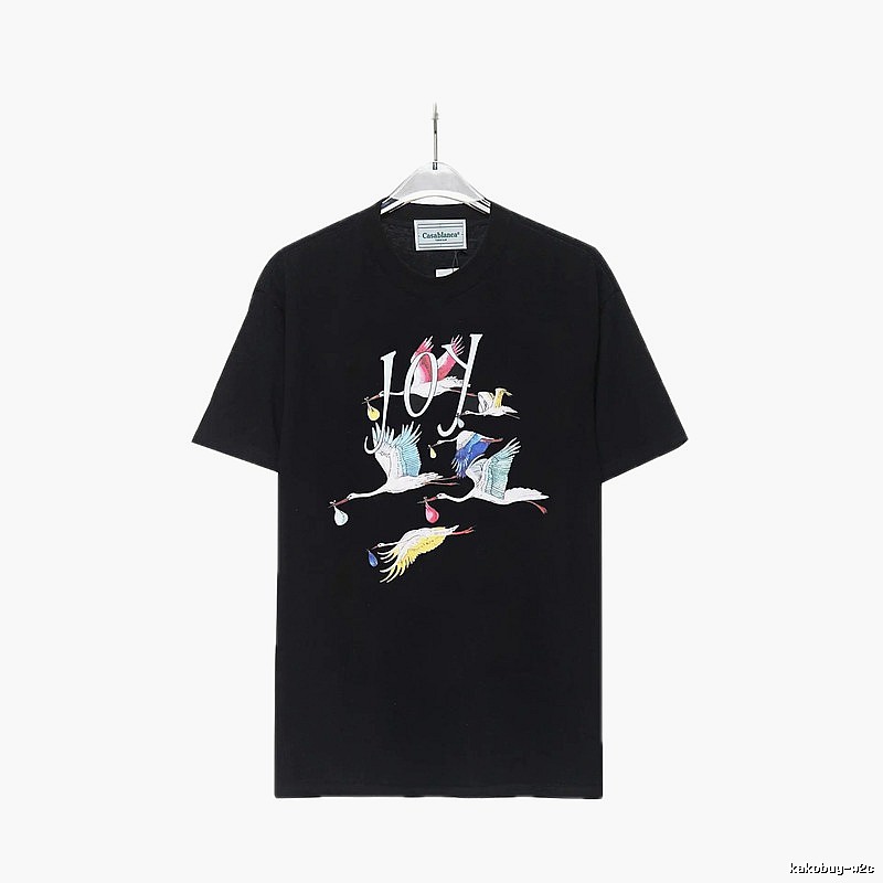 Casablanca Crane Style Black T-shirt