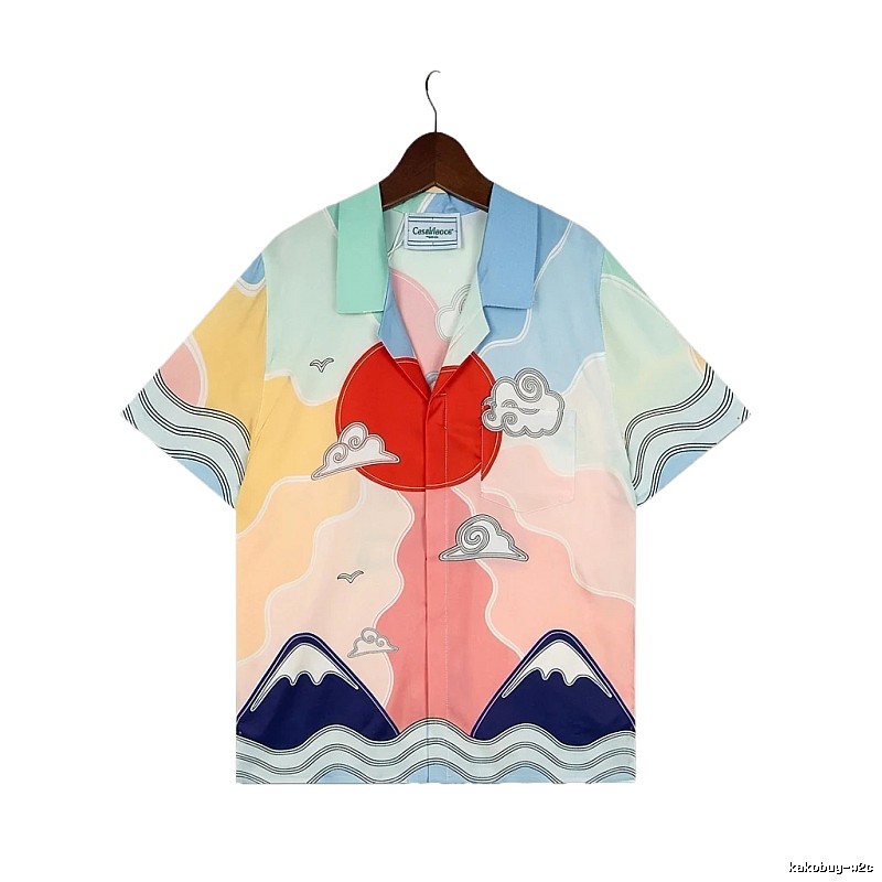 Casablanca Floral Print Short-Sleeve Shirt