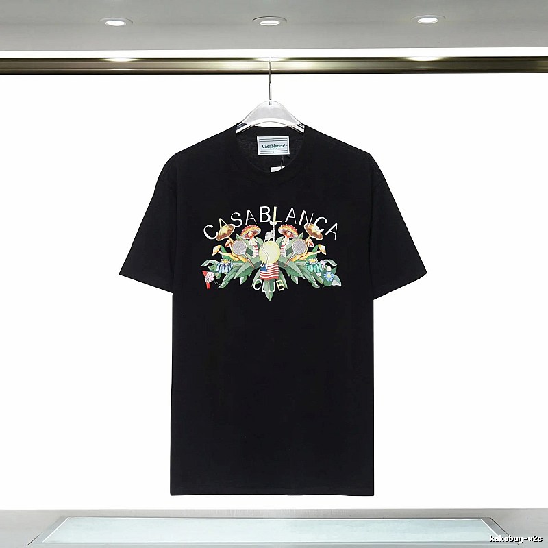 Casablanca - printed casual black T - shirt
