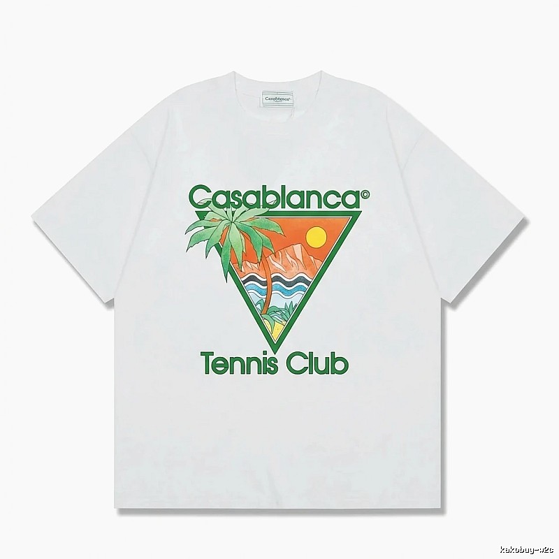 Casablanca Printed Casual White T-shirt