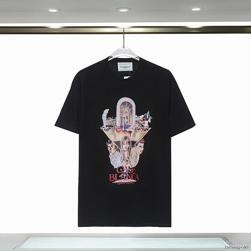 Casablanca Printed Trendy Black T-shirt