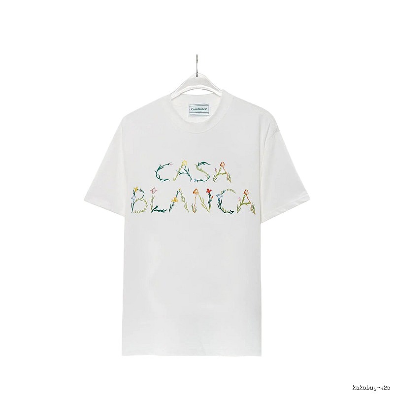 Casablanca - style printed white T - shirt