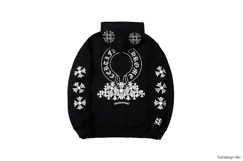 Chrome Hearts 2088-82 Black Cross Graphic Hoodie Match Day