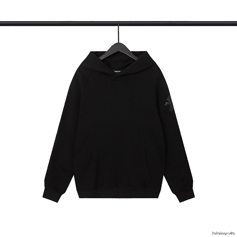 Chrome Hearts 2089-83 Black Cross Graphic Hoodie Active Casual
