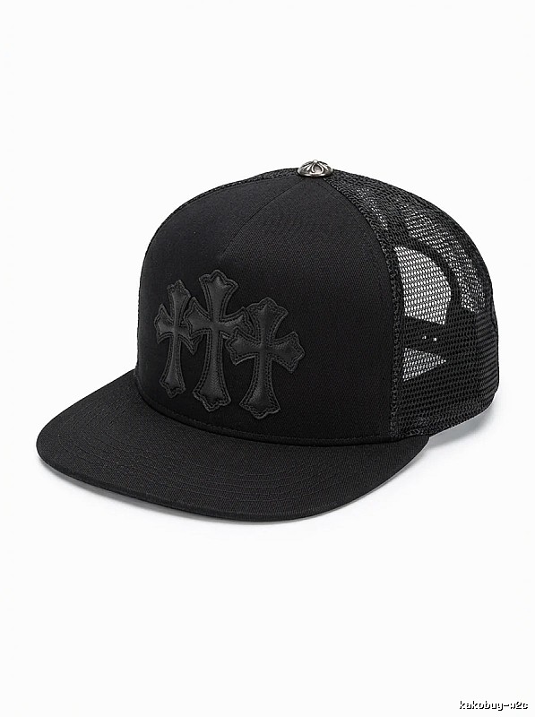 Chrome Hearts Black Trendy Baseball Cap