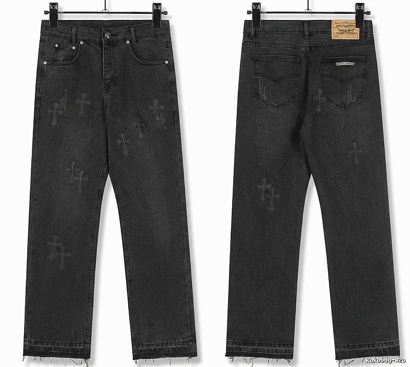 Chrome Hearts Cross Dark Jeans