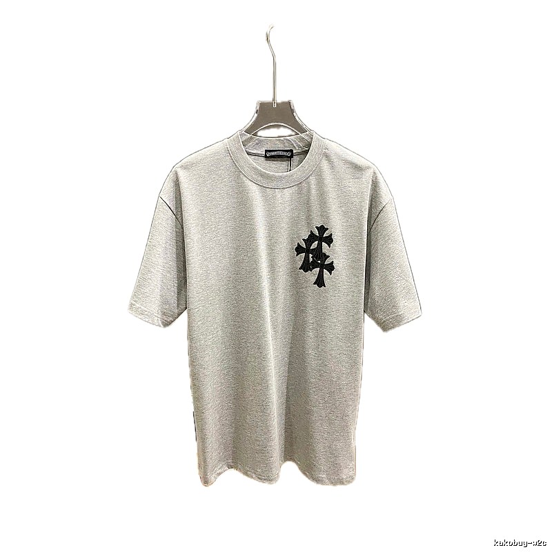 Chrome Hearts Cross Flower Grey T-shirt