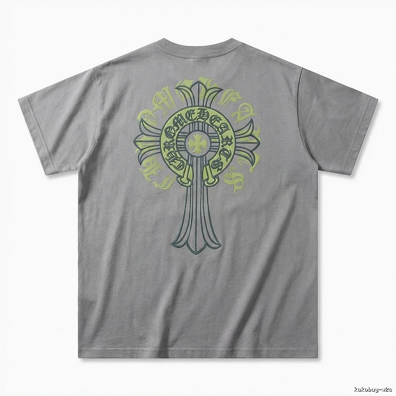 Chrome Hearts Cross trendy brand Grey T-shirt