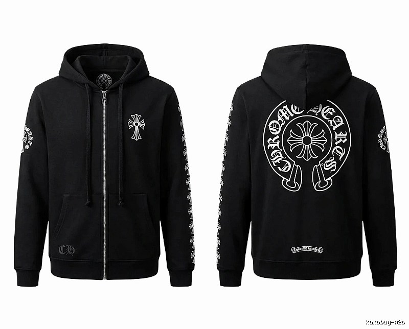 Chrome Hearts Cross Trendy Cool Black Sweatshirt