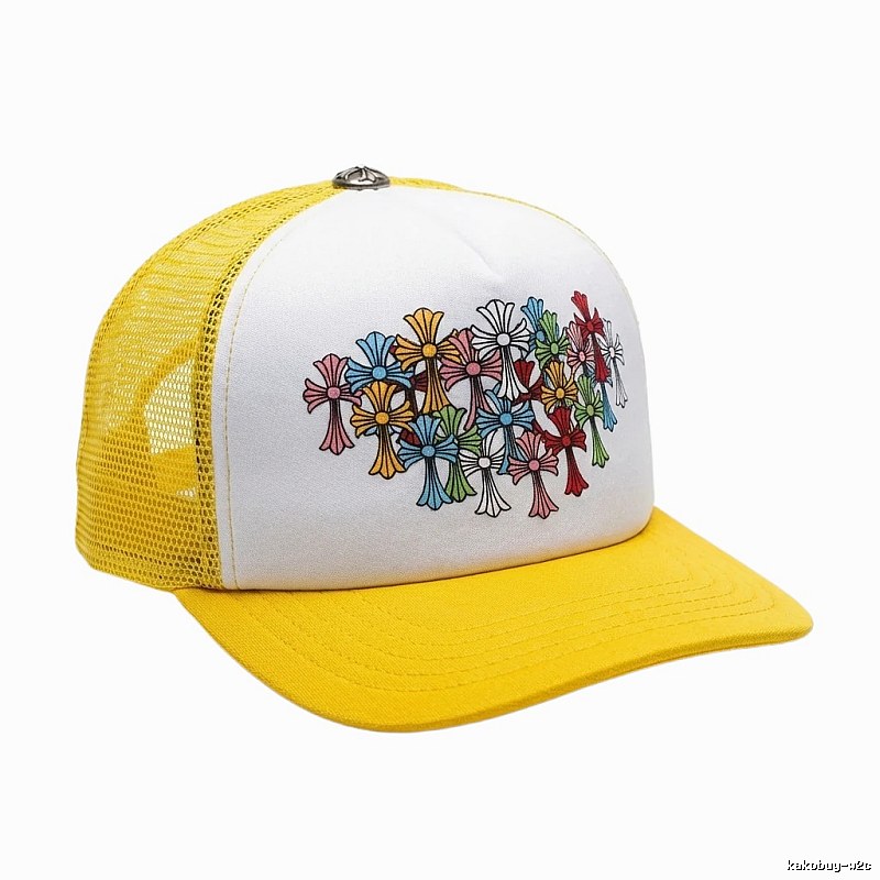 Chrome Hearts Floral Retro Style Yellow Hat