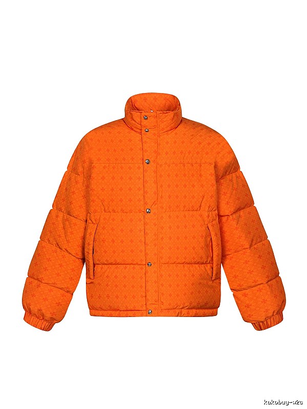 Chrome Hearts orange printed down jacket