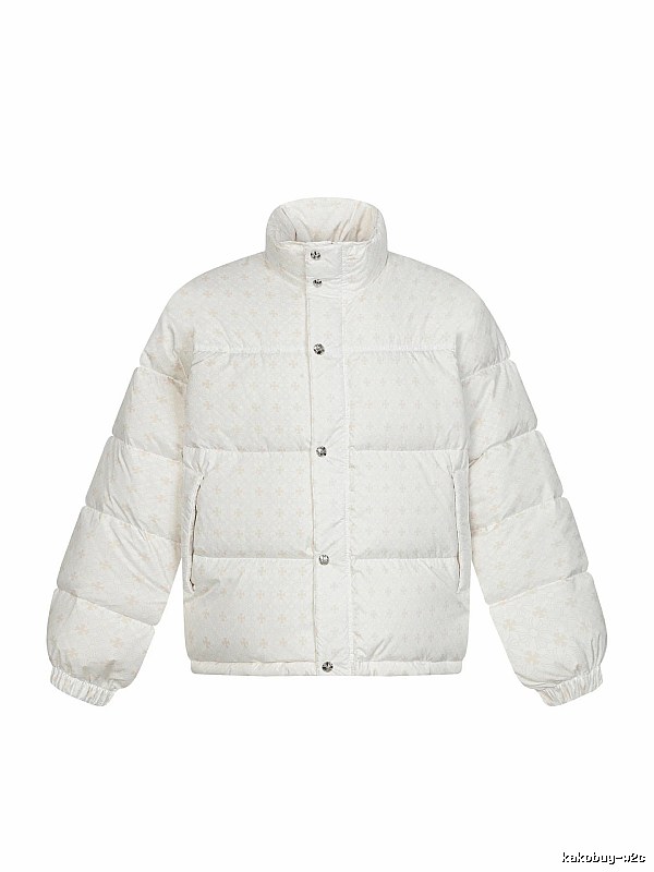 Chrome Hearts Retro Style White Cotton Coat