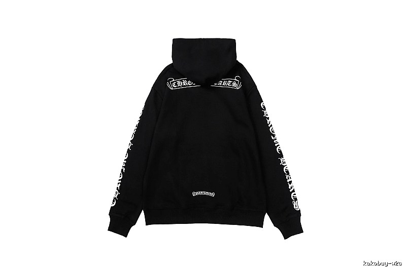 Chrome Hearts Statement Cross graphic hoodie Black Blue Cross for Outdoor Plans