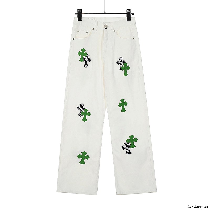Chrome Hearts Travel Graphic jeans Light Denim Jeans with Modern Look
