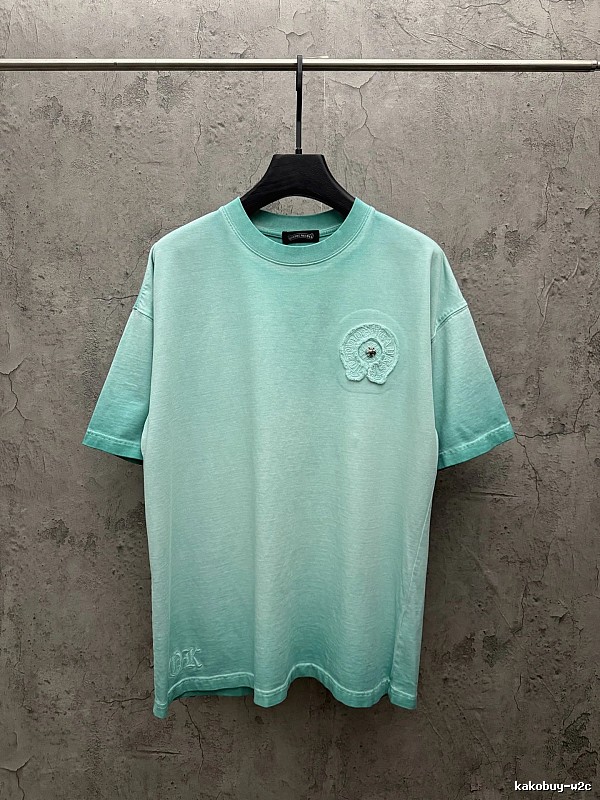 Chrome Hearts Vintage Style Mint Green T-shirt