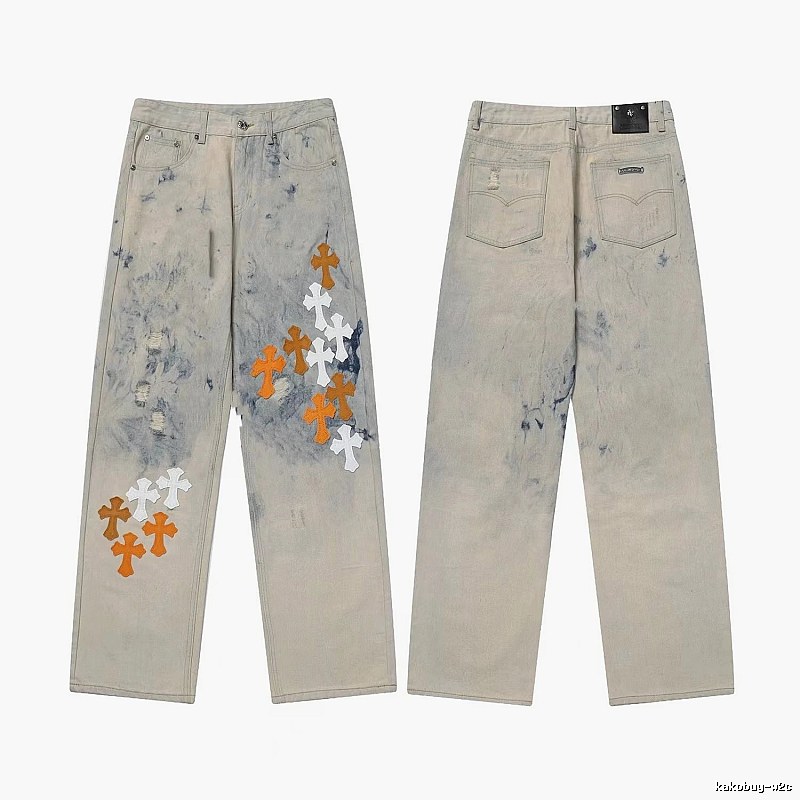 Chrome Hearts Weekend Graphic jeans Light Denim Jeans for Weekend Wear