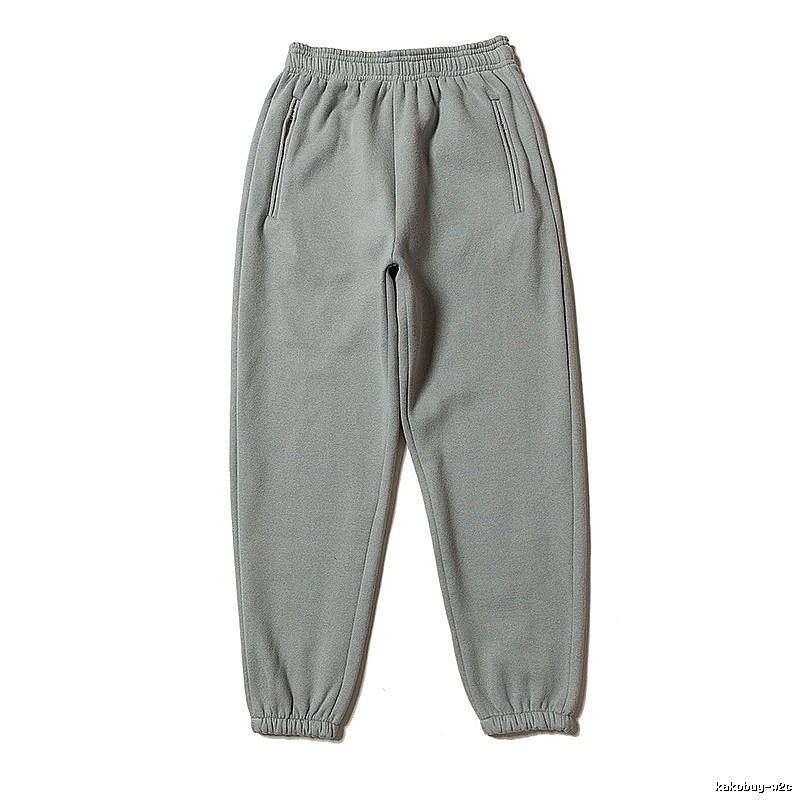 Classic Gray sweatpants Plain Gray Cuffed for Daily Styling