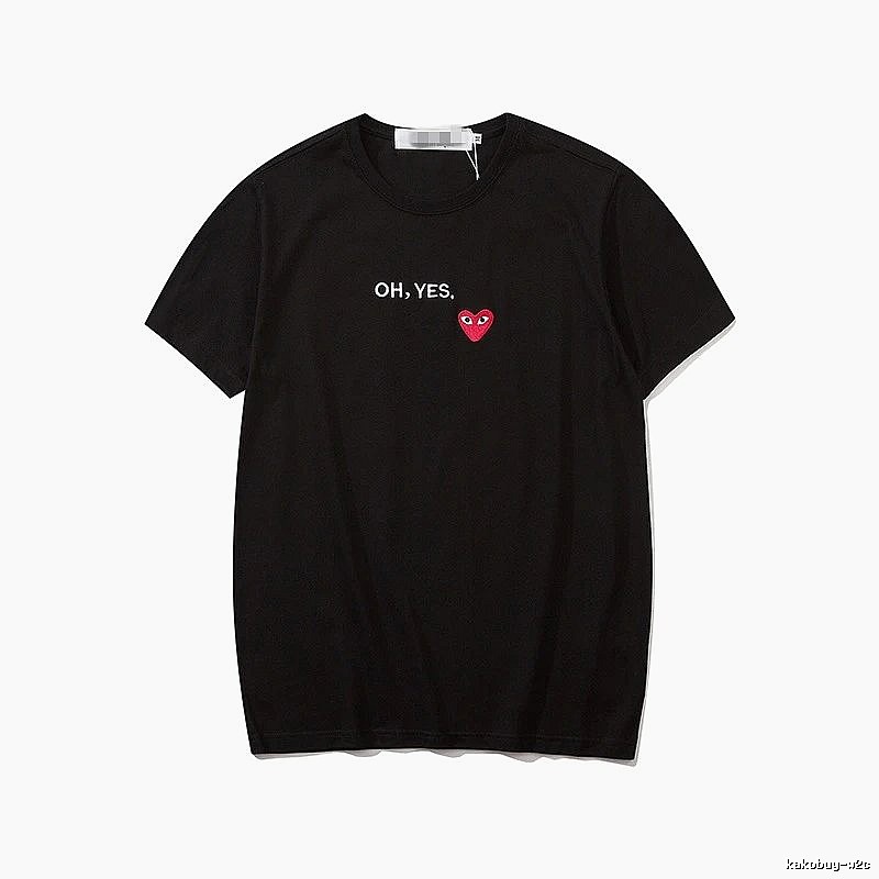 Comme des Garcons PLAY 2021-87 Black Style 2187 Heart Logo T-Shirt Logo Detail