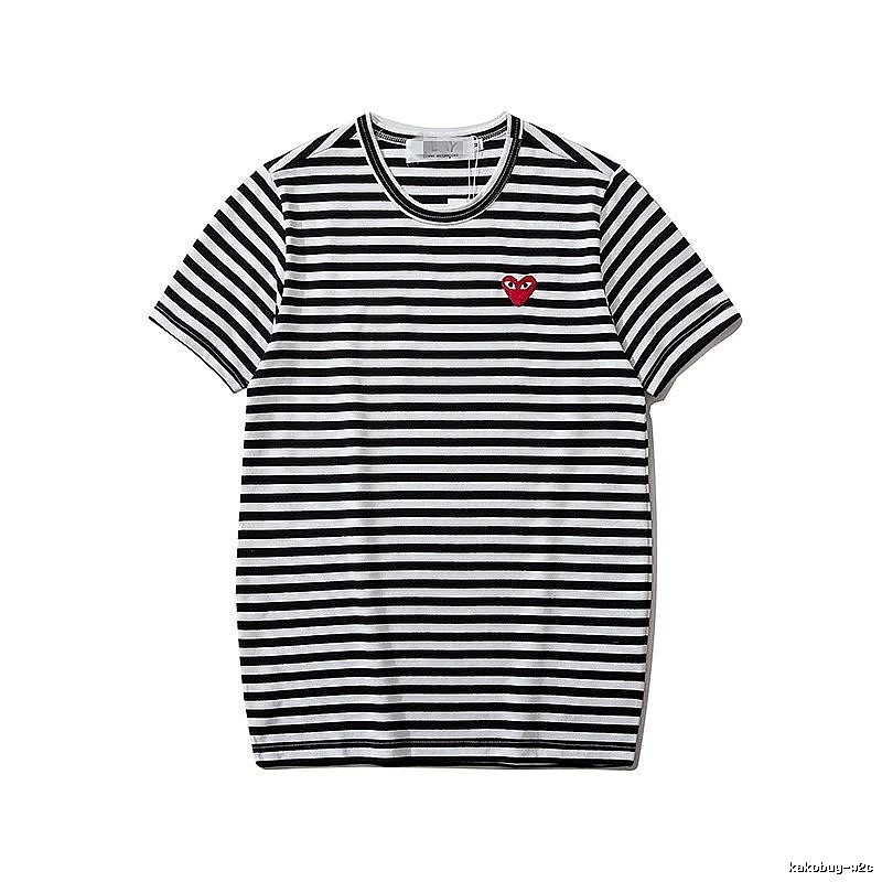 Comme des Garcons PLAY 2021-94 Black Style 2194 Heart Logo T-Shirt Fan Wear