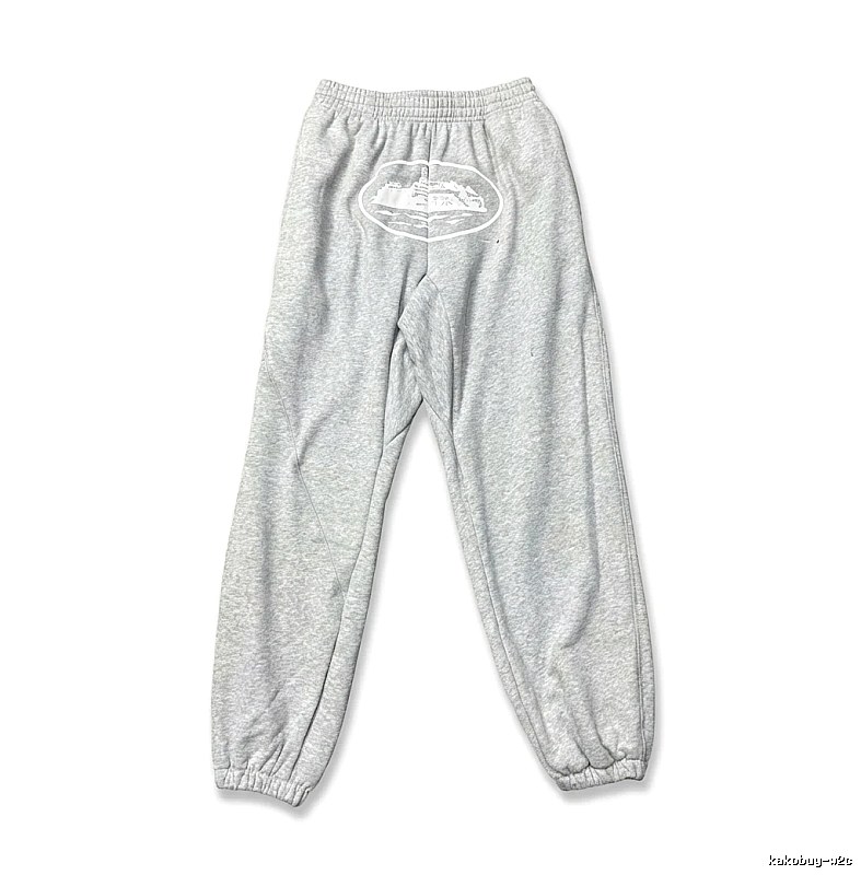 Corteiz Casual Style Grey Sweatpants