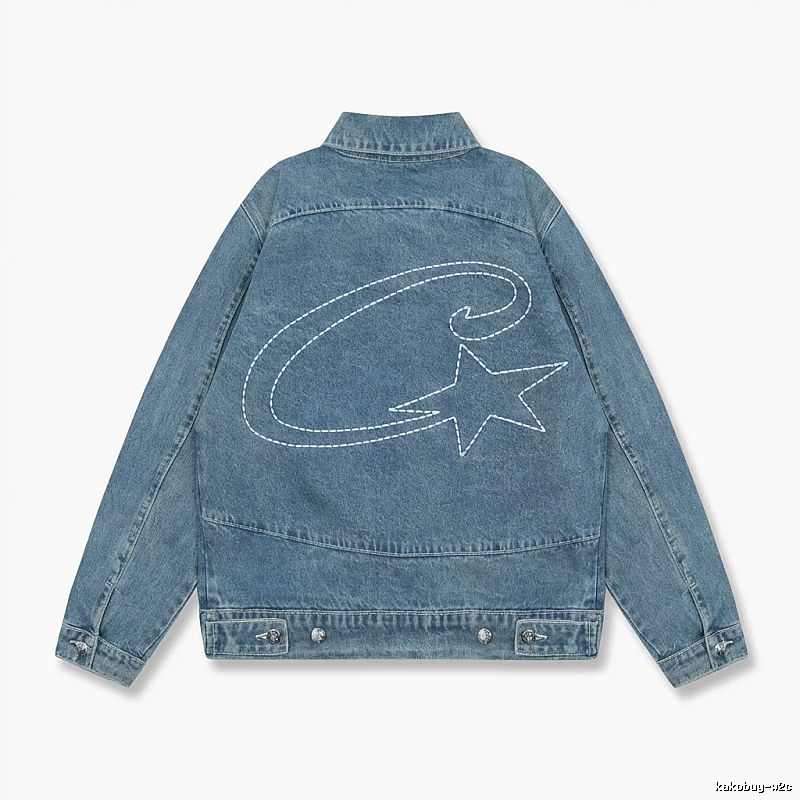 Corteiz Denim Trendy Style Coat