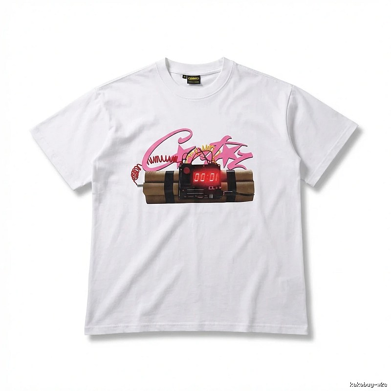 Corteiz Explosive Style White T-shirt