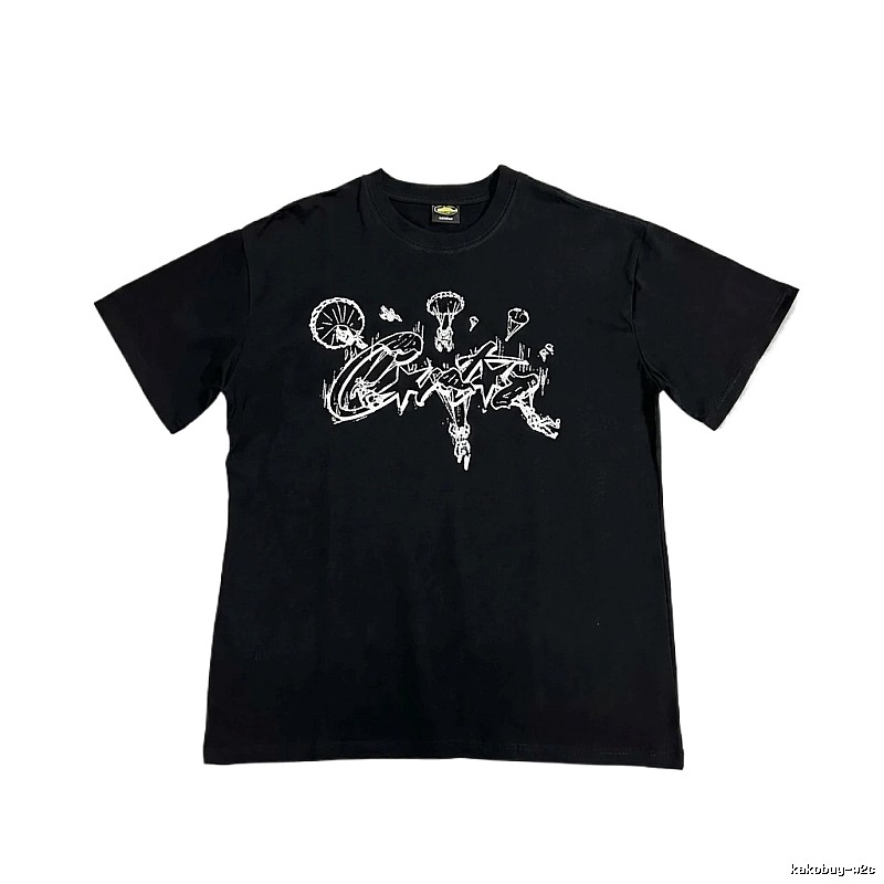Corteiz Graffiti Style Black T-shirt