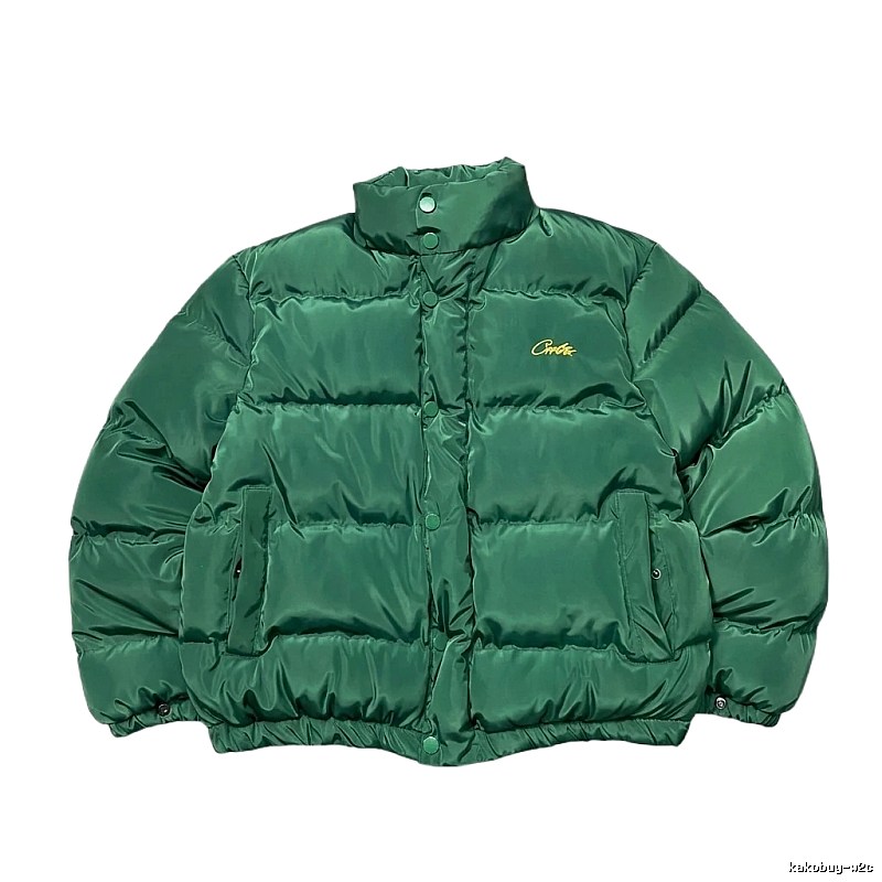 Corteiz green down jacket