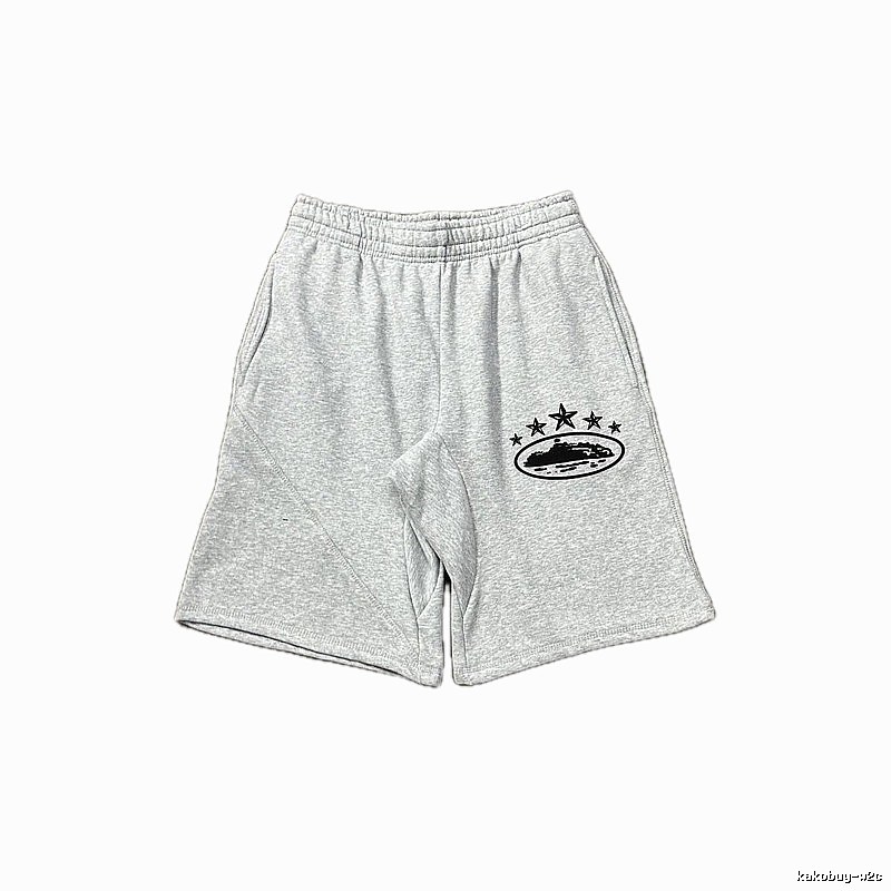 Corteiz minimalist light gray shorts