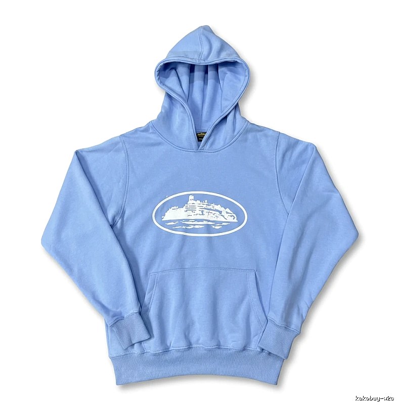 Corteiz Nautical Style Light Blue Hoodie