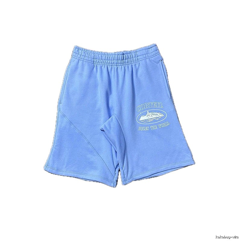 Corteiz Nautical Style Light Blue Shorts