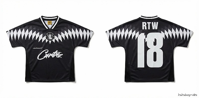 Corteiz RTW Series Black and White Wind Top