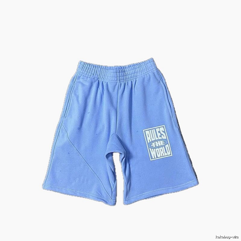 Corteiz Rules light blue shorts