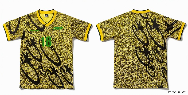 Corteiz trendy yellow jersey