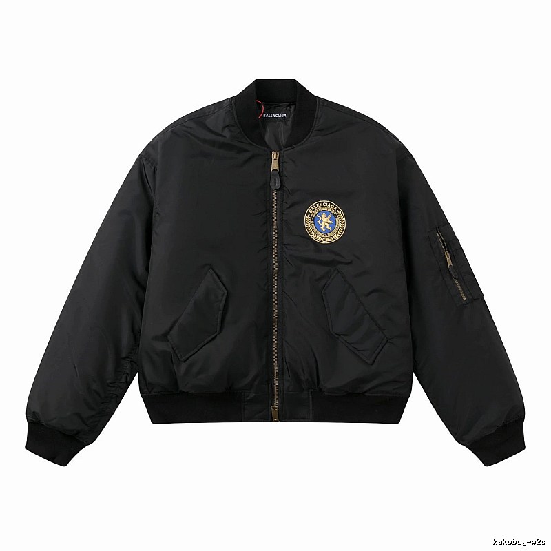 C.P. Cropped Bomber Jacket - Round Chest Badge Wardrobe Edit