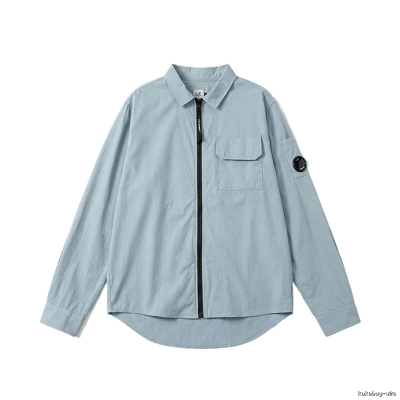 C.P. Series Simple Style Light Blue Shirt