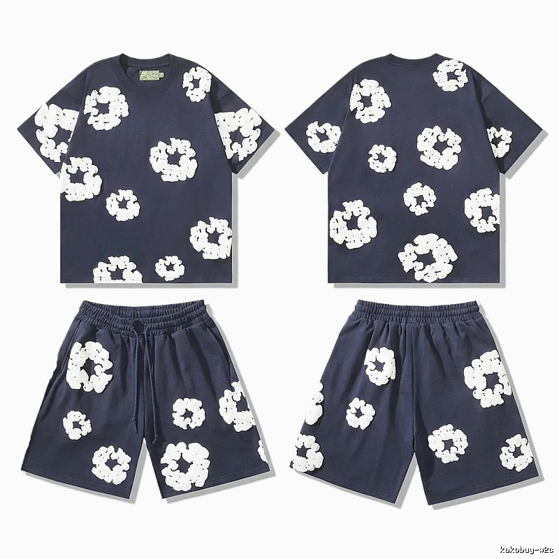Denim Tears Floral Casual Style Set