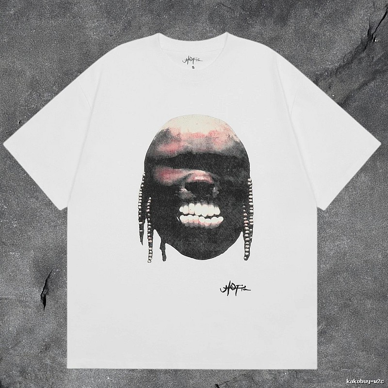 Denim Tears White Graphic T-Shirt Clean Colorway