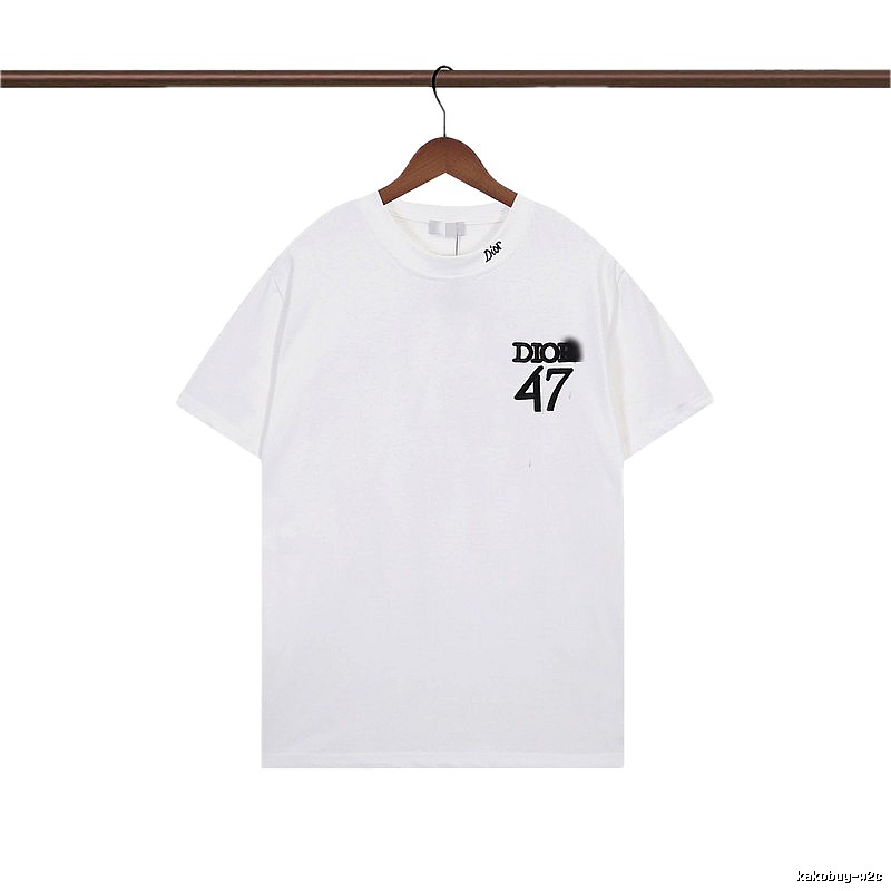 Dior 47 Collection Minimalist Style White T-Shirt