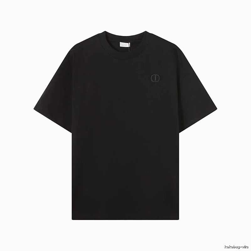 Dior Classic Collection Minimalist Style Black T-Shirt