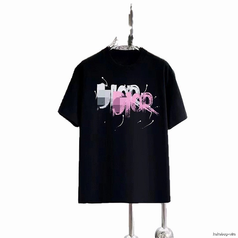 Dior Graffiti Trend Black Short-sleeve T-shirt