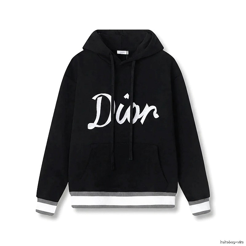 Dior letter-style black sweatshirt